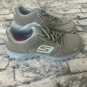 Skechers Gray and Light Blue Golf Shoes